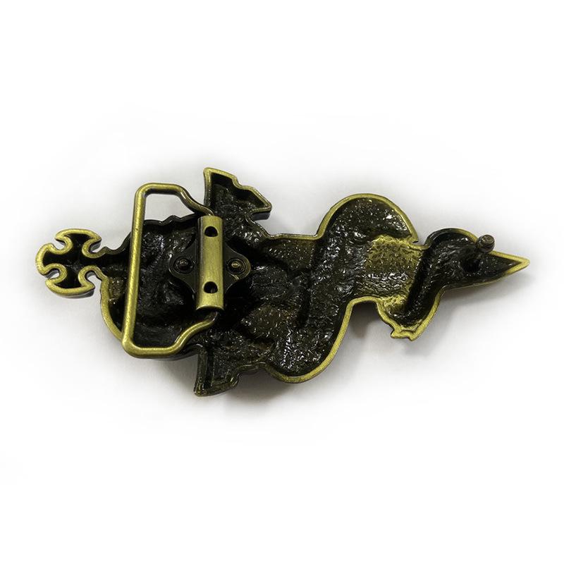 Viper Knight Sword Alloy Belt Buckle - Trendy, Smooth, Fashionable Plate Accessory