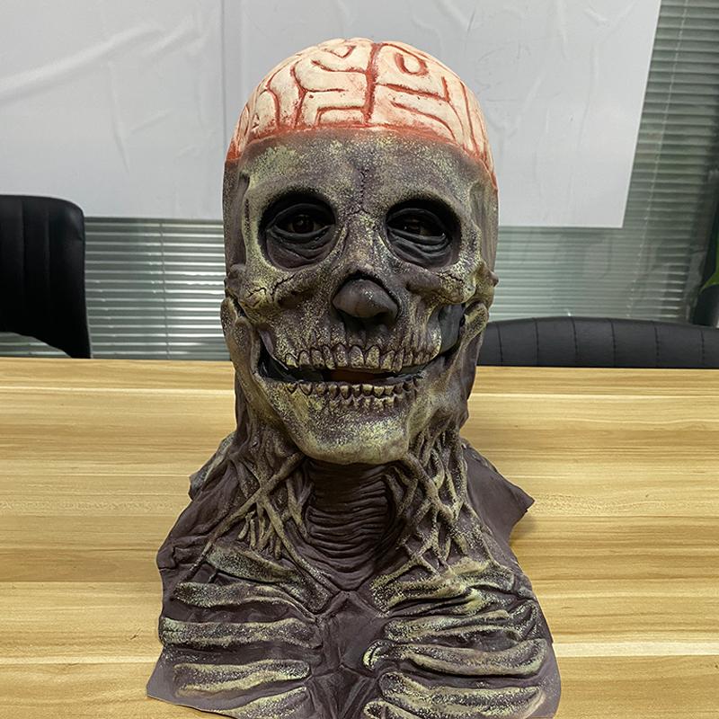 

Маска Черепа на всю голову Хэллоуин Страшная маска Голова Реалистичная латексная маска для косплея, вечеринки ужасов, костюма, реквизит для дома с привидениями