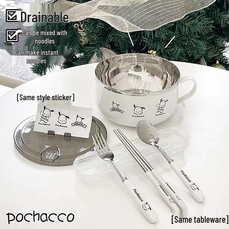 Pochacco 1000ML Anti-scald Student Bento Box