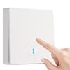 220V Wireless Single-Channel Remote Light Switch, Smart On-Off Panel, 433MHz, No Wiring Needed