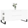 White Coffee Table 102 X 44.5 X 50 Cm Particleboard