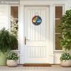 Yin Yang Tree Of Life Round Wooden Hanging Sign, 2D Flat Wooden Spiritual Wall Decor