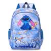 Stitch Student Backpack Large Capacity Nylon Kids School Bag With Comfortable Straps For Education