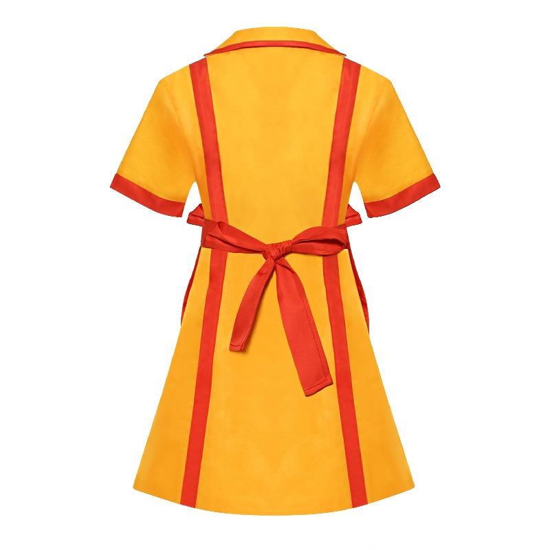 Film and television bar fast food overalls halloween uniforms short skirts bankrupt sisters trend costumes