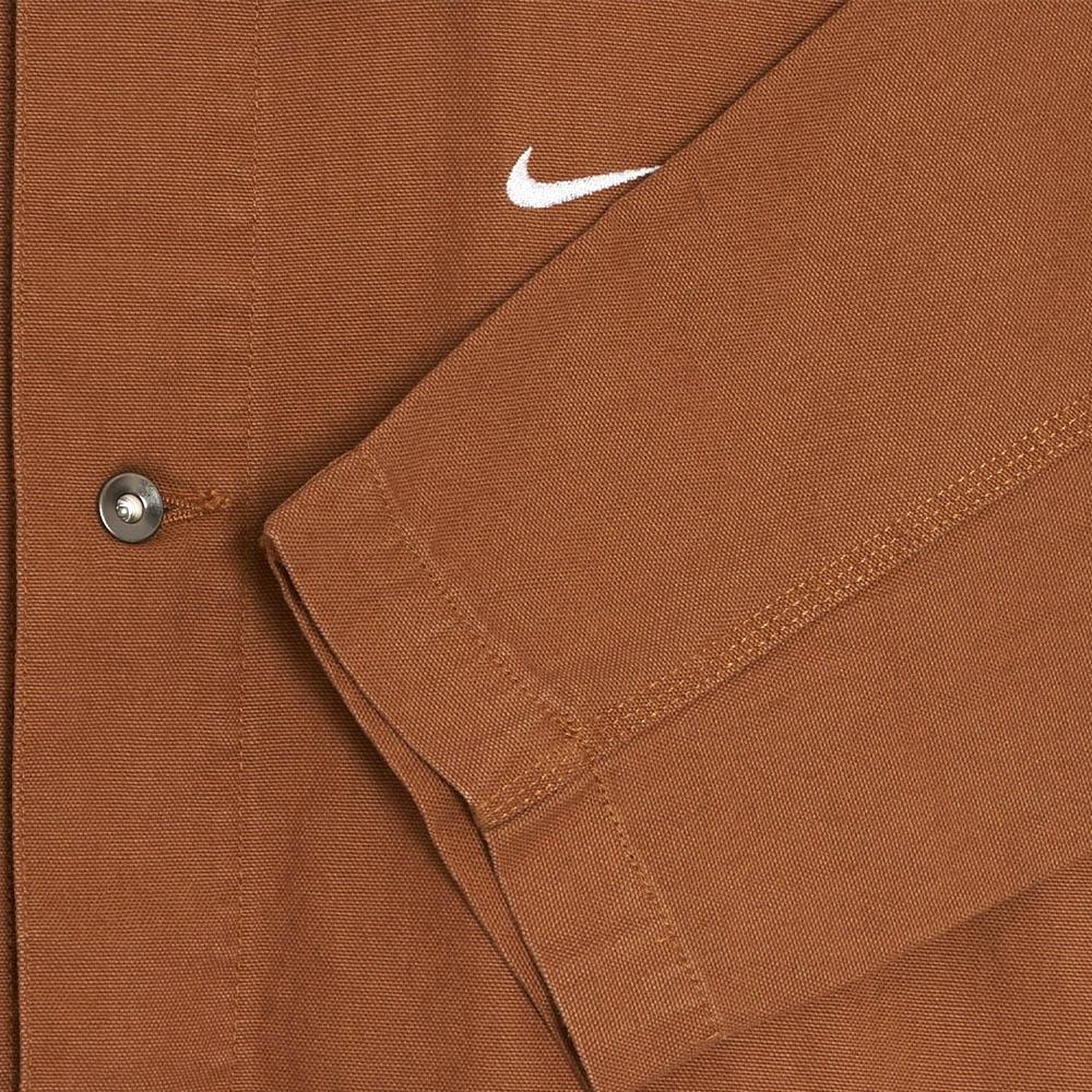 Nike Solid Color Large Pocket Polo Jacket Men Jackets Malt-Brown DQ5185-270