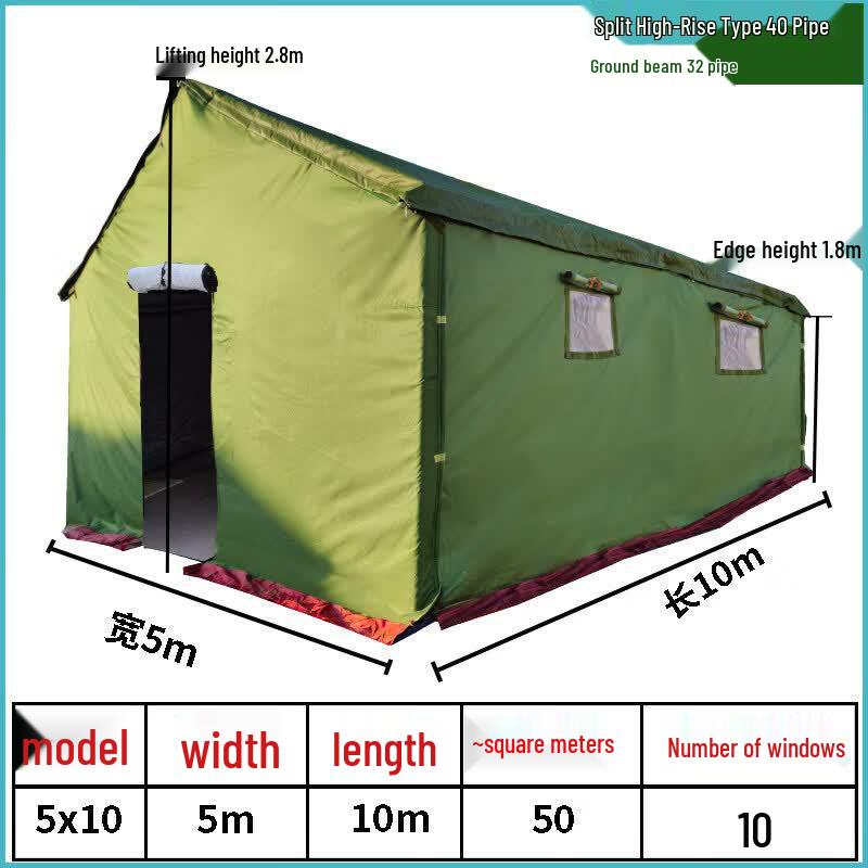 JINGGENG Heavy-Duty Winter Warm Canvas Tent