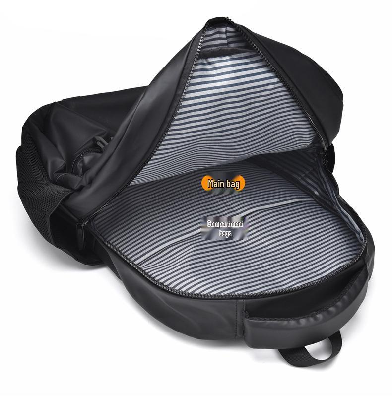 Men's Large Capacity Multifunctional Business Backpack - Nylon, Simple Design for Commuting