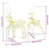 LED Reindeer 5 Pcs. 40 LEDs Multicolor 42 X 15 X 64 Cm PET