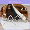 Womens Fashionable Simple Belt Metal Pin Buckle Outdoor Casual Belt Waist