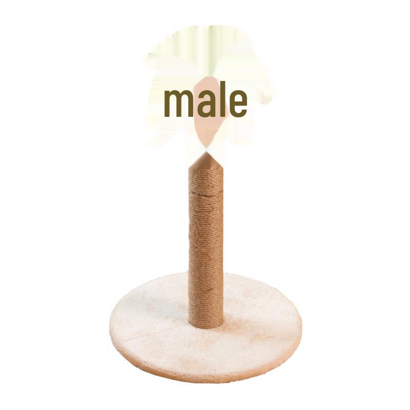 Coconut Tree Cat Climbing Frame & Sisal Scratching Post - No Mess, Space-Saving Cat Toy