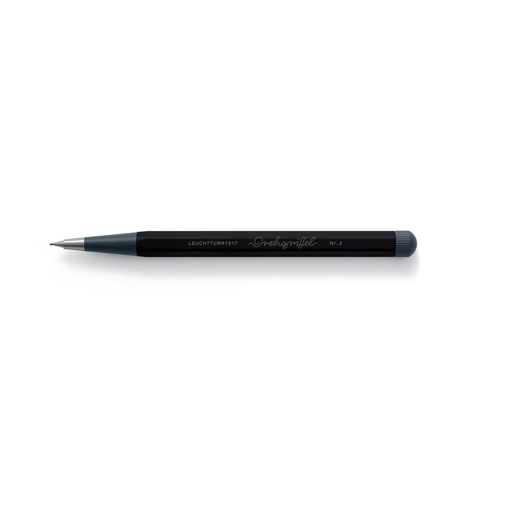 Leuchtturm Mechanical Dreg Refill Officially Imported Pencil, 0.7" No. 2, Black, 366187,