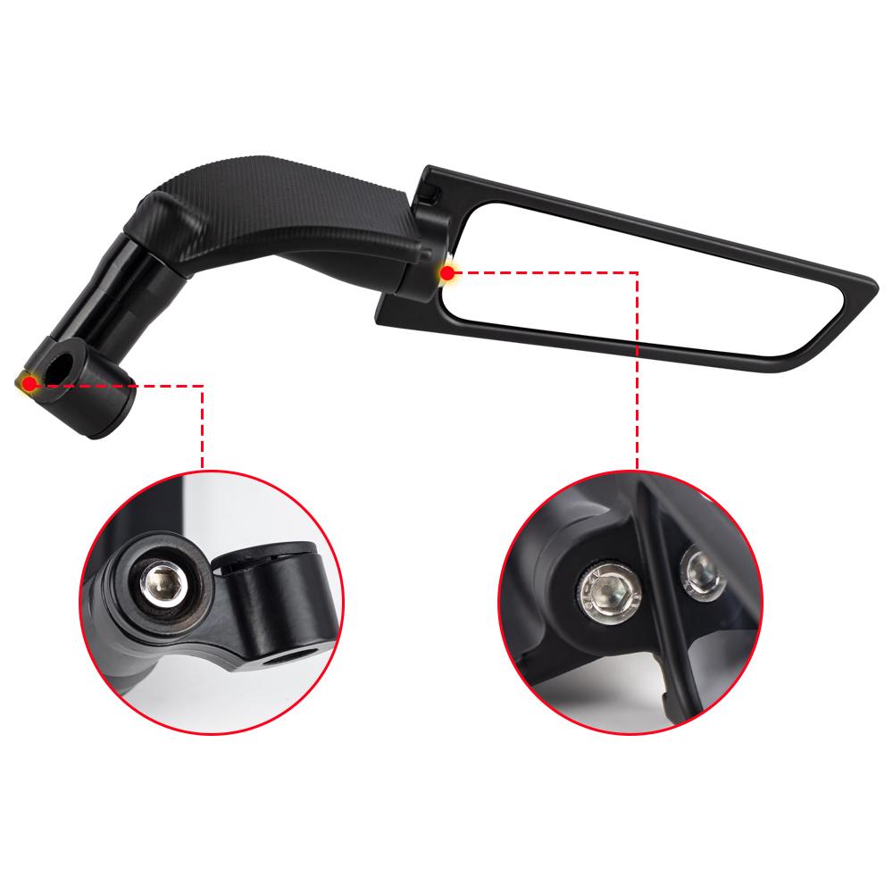 Universal Side Mirror Motorcycle Side Mirror Rear View Motorbike Mirror Racing  Electric Vehicle Wing Mirror