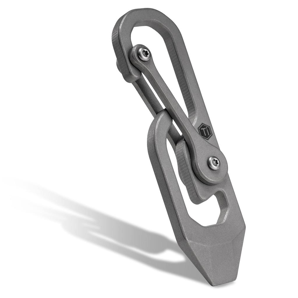 KeyUnity KU04 Keychain Titanium Keychain Tool Bottle Opener Keychain with Screwdriver Function EDC Tool Pocket Tool for Everyday Carry Multi-Tool
