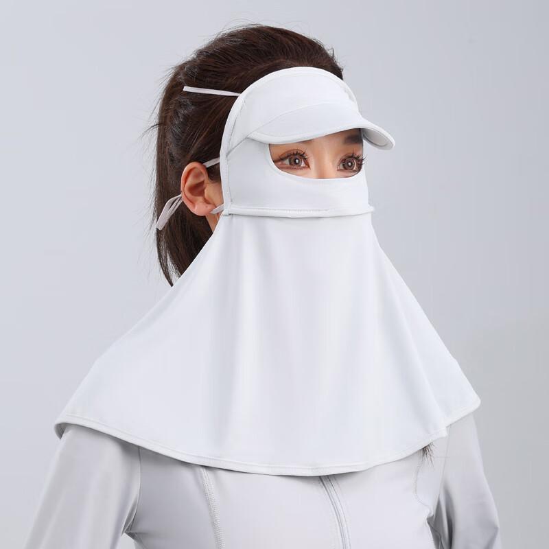 MEET SUNNY Ice Silk Sun Protection Face Mask with Brim