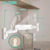 METIYA PC Monitor Arm, Wall Mount, LCD Display Arm, Up to 32-inch, Multi-Joint, Height Adjustable, Angle Adjustable Up/Down/Left/Right, VESA 75x75/100