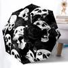 1pc Skulls Automatic Open/close Folding Umbrella, Compact Portable Travel Umbrella, Durable Construction Yy251230160