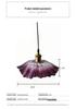 Purple Glass Flower Chandelier - Retro Bedside Lamp for Restaurant, Bar, or Homestay in Japanese Brass Style.