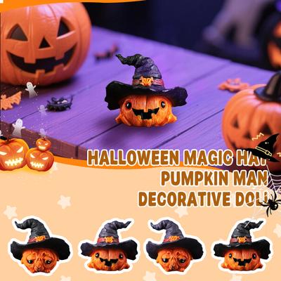 Halloween Pumpkin Man Decorative Ornaments Resin Ornaments Desktop Small Gift