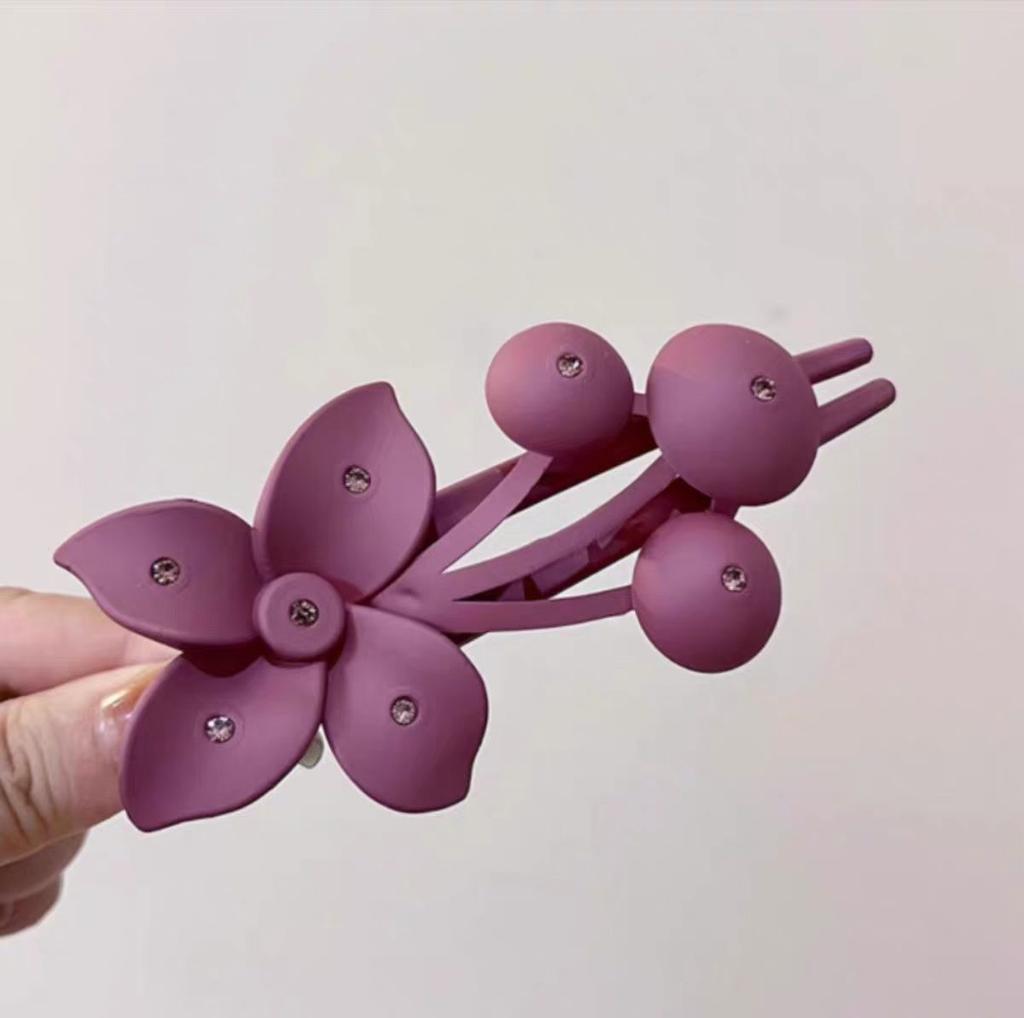 1/3pcs pieces Flower hair clip Non-slip matte Flower Ladies Big Claw Clip Hawaii Hair clip Power styling beach hair claw