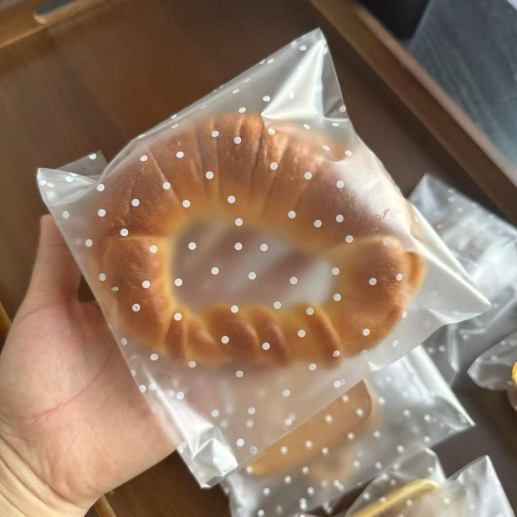 In-Stock Frosted Self-Adhesive Self-Sealing Cookie & Mooncake Bags - Small, Thickened Packaging for Food & Biscuits