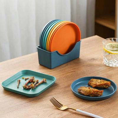 Nordic Style Macaron Plastic Plate for Snacks and Pickles
