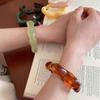 Boho Wide Open Bangle Europe American Style C Shape Cuff Bangles Exaggerated Bracelet Women