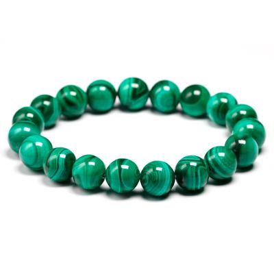 AAAAA Natuurlijk Malachiet Armband Dames Sieraden Natuursteen Elastisch Koppel Armband Voor Mannen Malachiet Edelsteen Kralen Armbanden