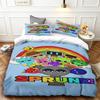2026 NEUE Geschenke für Teenager Bettbezug-Set Game Sprunki Cartoon Bettwäsche-Set Bettdeckenbezug Hautfreundlich und Atmungsaktiv für Schlafzimmer Zuhause