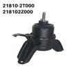 21810-2T000 and 21810-2Z000 fit the front right engine mount of 2011-2014 Hyundai Sonata.