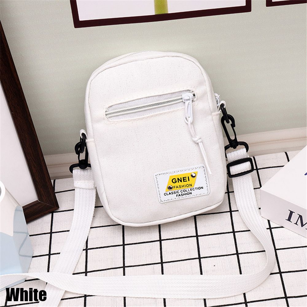 

Женская симпатичная маленькая сумка через плечо, модная холщовая сумка, женская повседневная сумка-мессенджер белый