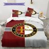 Feyenoord Patrón de Nombre Personalizado Juego de Colcha para Cama Funda de Colcha Funda de Almohada Regalo de Cumpleaños para el Hogar(1 * funda nórdica + 2 * fundas de almohada, sin núcleo)