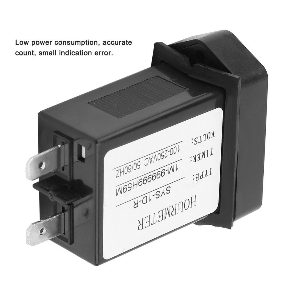 SYS1DR Industrielle digitale Anzeige Elektronischer Timer Akkumulierender Zeitzähler 100V250VAC