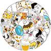 50Pc Funny Cute Cat Stickers Skateboard Stickers Extreme Sports Stickers Trolley Case Guitar Mug Notebook Trend Stickers