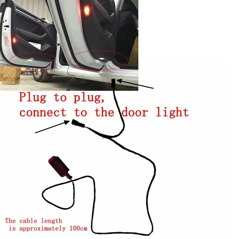 1set Car Door Panel Interior Red Warning Light For A7 A8 Q3 Q5 Q7 TT A3 S3 A6 S6 A4 S4 RS3 RS4 A7 RS7 8KD 947 411 8KD947411