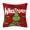 4pcs Grinch Christmas Pillow Covers for Christmas Home Decorations, 45x45cm