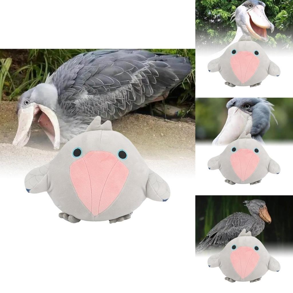 Weiches und entzückendes Schuhschnabel-Stofftier Balaeniceps Rex Vogel Kuscheltier Spielzeug Graue Farbe