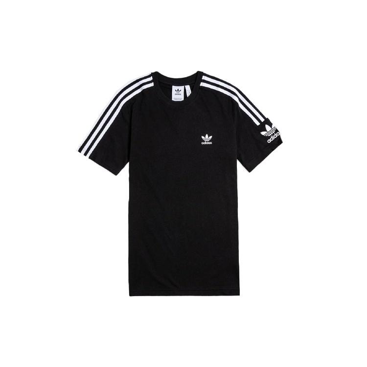 adidas originals 3 Bands Logo Printing Short Sleeve Men s Black ED6116 XXL