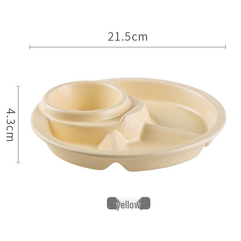 LISM Ceramic Divided Portion Plate
