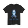 Colon Cancer Awareness T Shirt, Fight Hope Cure Blue Ribbon SupporT Shirt