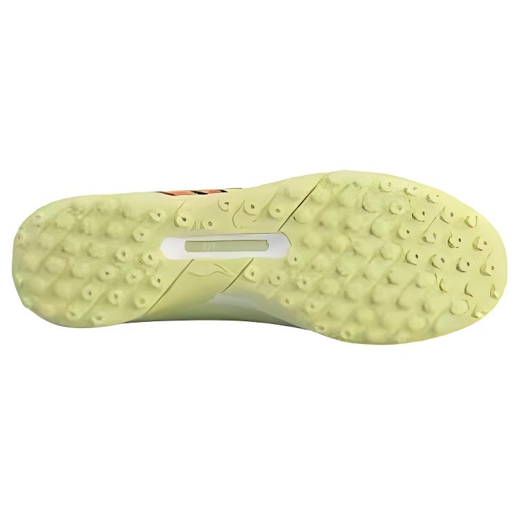 Li Ning Jin Comfortable Simple Artificial Turf Natural Grass Non-Slip Wear-Resistant Football Shoes Men Football Shoes Green Orange YSTU005-3