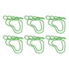 100PCS Foot Shape Paper Clips Slip Resistant Colorfast Cute Appearance Portable for   School Family