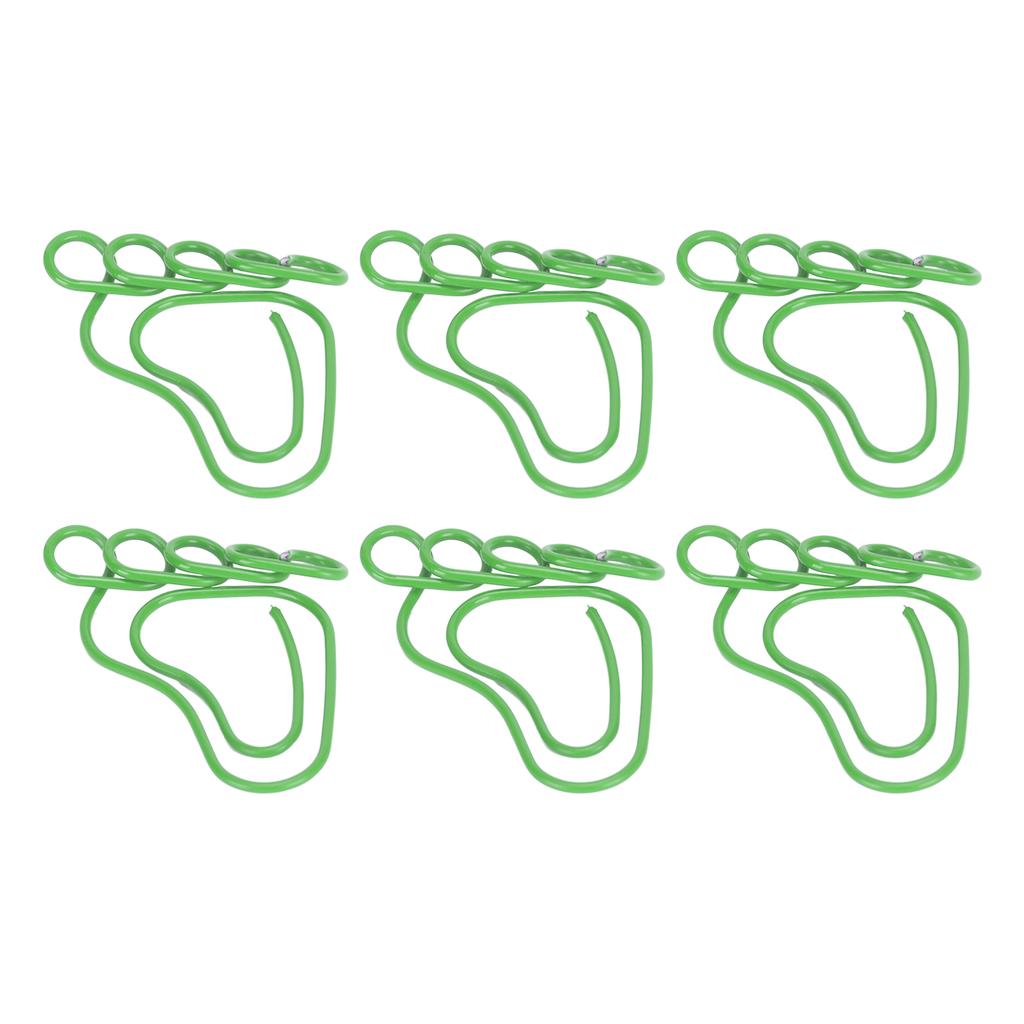 100PCS Foot Shape Paper Clips Slip Resistant Colorfast Cute Appearance Portable for School Family