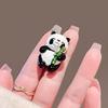 Chinese Style Red Panda Brooch Cute Male And Female Niche Pin High-End Brooch Rising Creative Gift Accessories