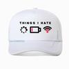 Things I Hate I Need WIFI Computer Geek Gaming Gamer Baseball Cap Unisex Casual Streetwear Adjustable Mesh Trucker Hat