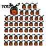 Small Candy Containers for Halloween Party 48 Pcs Bags, Kids Trick or Treat Goodie Cute Rabbit Cartoon Goody Bags Holiday Ear Plastic Gift Cookie,