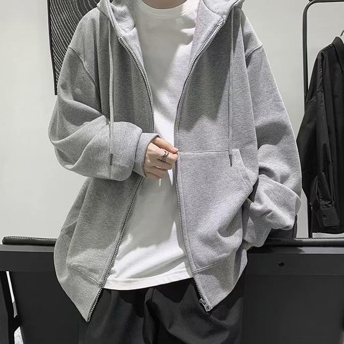 

Спортивный костюм-кардиган с капюшоном унисекс: Повседневный свободный комплект из двух предметов для бега на весну/осень 2024 года. 5XL