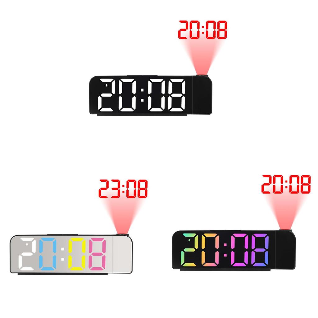Modern Minimalist Digital Alarm Clock With Led Display And Temperature For Home Use