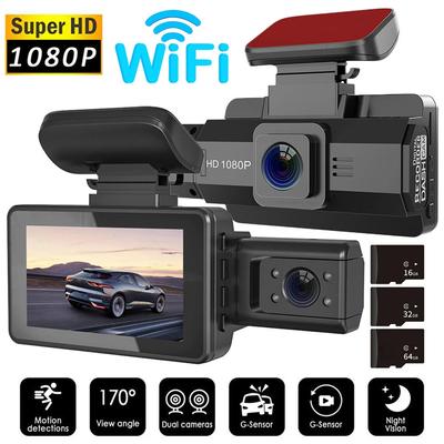 3.0inch WIFI Car Dashcam 360-degree Rotation HD Starlight Night Vision Dual Lens Video Recording In Front of Car Car General Purpose