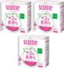 Nippon Paper Crecia Scotty Flower 3x Länger 4 Rollen pro Packung, Langlebig, Unparfümiert, Doppellagig, 75m, (Paket 3)