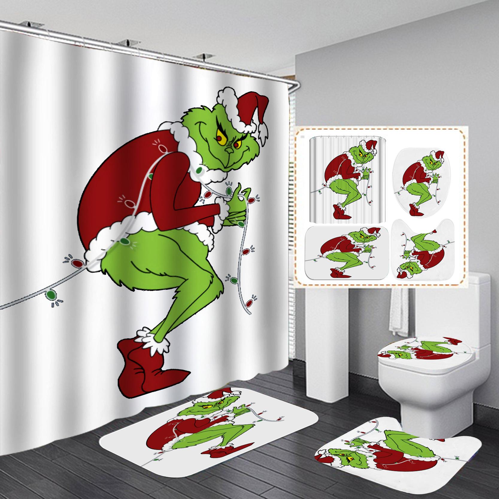 Американская ванная комната занавеска для душа водонепроницаемая туалет занавеска для душа без проколов 165X180-360g